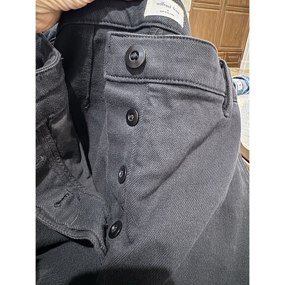 Aritzia Wilfred Free Womens Modern High Waist Cargo Pants Black Size 4 Pockets 6 - Picture 4 of 12